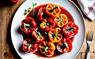 Poivrons à l'aigre-doux : recette facile et savoureuse pour un plat coloré