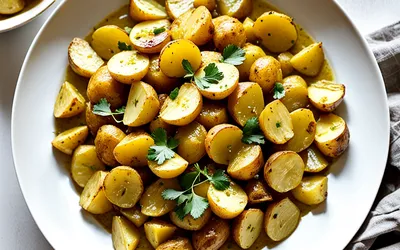 Recette facile de pommes de terre au curry onctueuses et parfumées