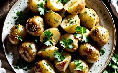 Pommes de terre au four à l'ail : recette facile et savoureuse