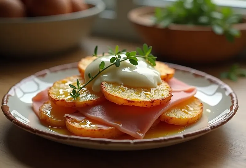 Pommes de terre au jambon façon Ginou : recette gourmande et facile