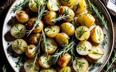 Pommes de terre boulangères à l'ail et aux herbes fraîches : recette facile et savoureuse