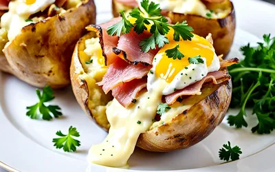 Pommes de terre farcies gourmandes et faciles à préparer - recette simple et rapide