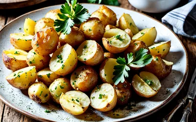 Recette facile et rapide de Pommes de Terre Nouchette dorées et fondantes