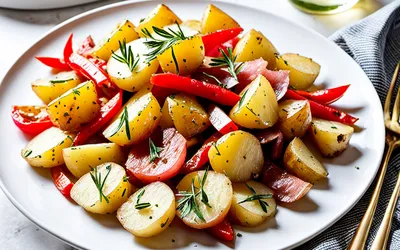 Pommes de Terre Sautées au Jambon et Poivron : Recette Facile et Savoureuse