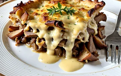 Recette facile de porc gratiné aux oignons et à la crème
