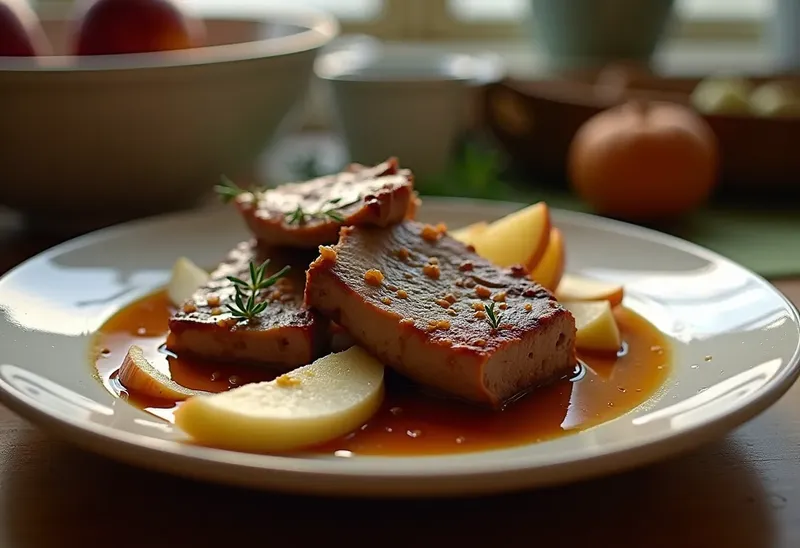Porc mijoté au cidre : recette facile et savoureuse