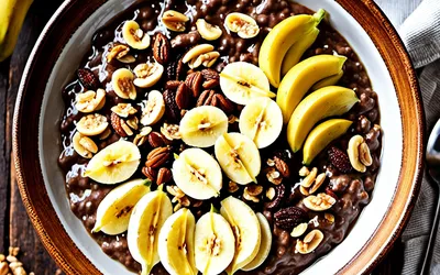 Porridge cacaoté onctueux : recette facile et gourmande pour le petit déjeuner
