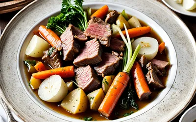 Pot-au-feu de bœuf traditionnel : recette facile et savoureuse