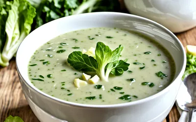 Potage à la laitue rapide et onctueux - recette facile et légère