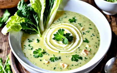 Potage Crémeux à la Laitue Fraîche - Recette Facile et Rapide