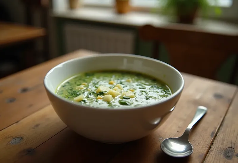 Potage Crémeux aux Épinards Frais