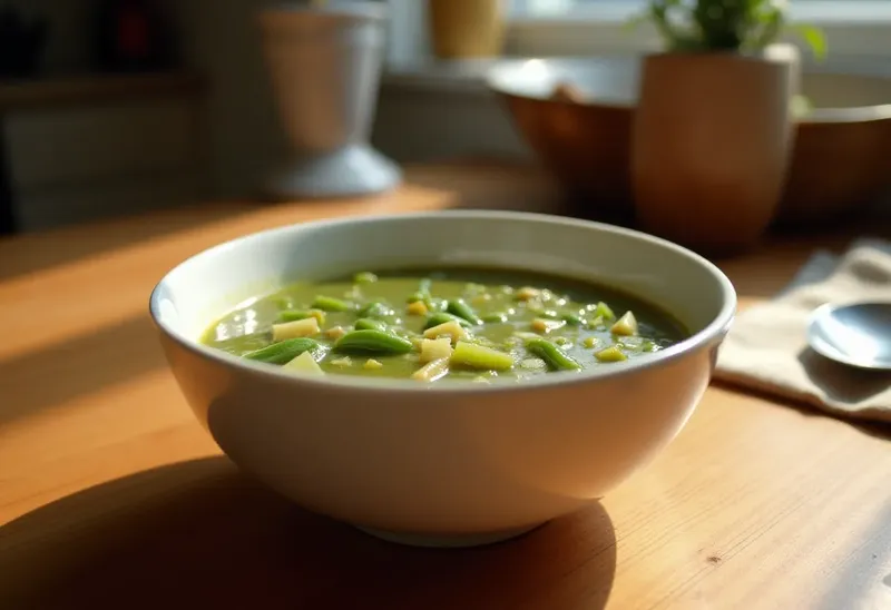 Potage de haricots verts rapide et savoureux