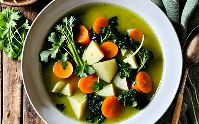 Potage de légumes aux orties : recette facile, saine et savoureuse