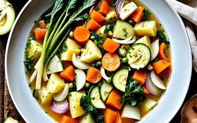 Potage de légumes maison facile et sain - Recette rapide
