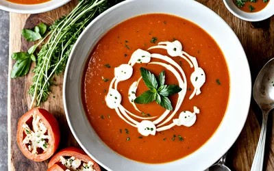 Potage surprise aux tomates : recette facile et savoureuse de soupe onctueuse