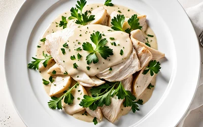Recette facile de poulet à la crème onctueuse et savoureuse