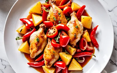 Recette facile de poulet à la sauce aigre-douce chinoise