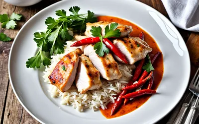 Recette facile de poulet à la vanille et lait de coco épicé
