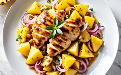 Poulet à l'ananas exotique : recette savoureuse et facile