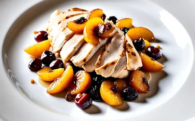 Recette facile de poulet au cognac et fruits secs, plat mijoté savoureux