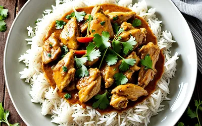 Recette facile de poulet au curry crémeux et parfumé pour une personne