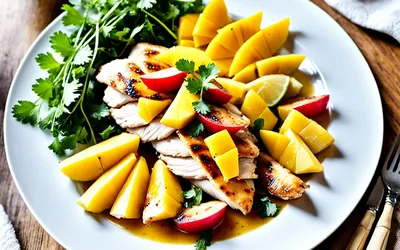 Recette facile de poulet aux fruits exotiques, savoureuse et rapide