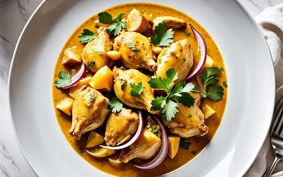 Poulet coco crémeux au curry : recette facile et rapide