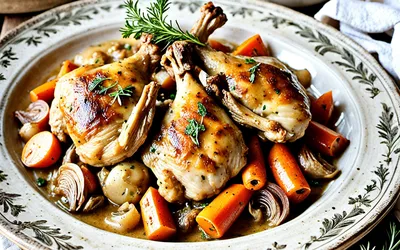 Poulet cocotte grand-mère : recette traditionnelle facile et savoureuse