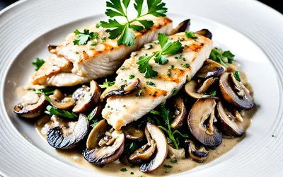 Poulet crémeux aux champignons : recette facile et rapide