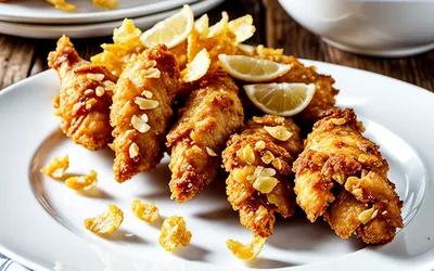 Recette facile de poulet croustillant aux corn flakes