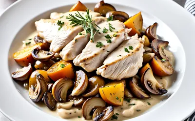 Poulet d'automne savoureux aux légumes de saison - recette facile et gourmande