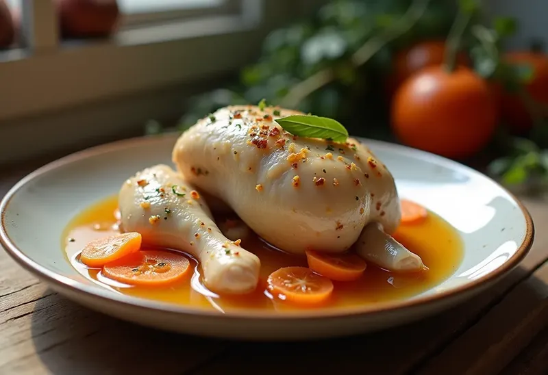 Poulet en gelée maison : recette facile et savoureuse