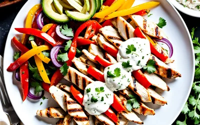 Recette facile de Poulet Fajitas épicé aux légumes sautés