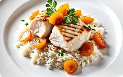 Recette facile de poulet aux abricots et riz crémeux - Plat savoureux