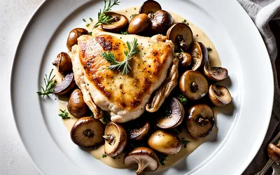 Recette facile de poulet aux champignons au cidre, savoureuse et rapide