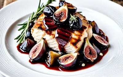 Poulet fondant aux figues caramélisées et sauce au vin rouge - recette facile et gourmande