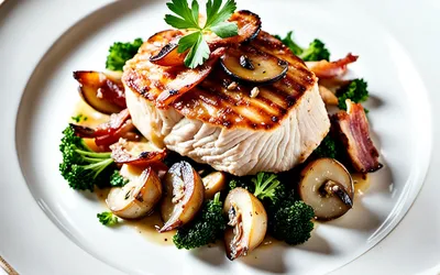 Recette facile de poulet aux lardons et champignons fondants