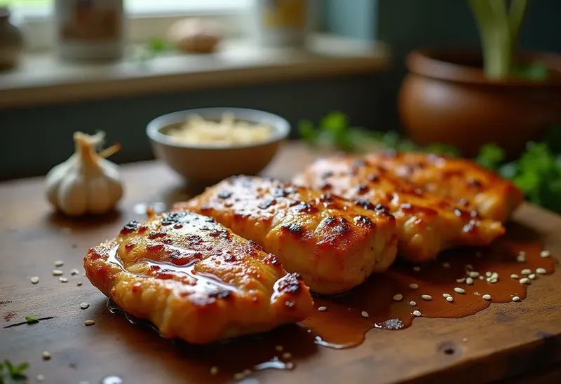 Poulet grillé à la sauce soja façon barbecue : recette savoureuse et facile
