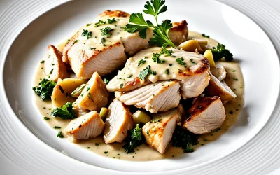 Poulet mijoté au Riesling : recette facile et gourmande d'Alsace