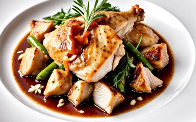 Recette de poulet mijoté au vin blanc et vanille Bourbon facile et savoureuse