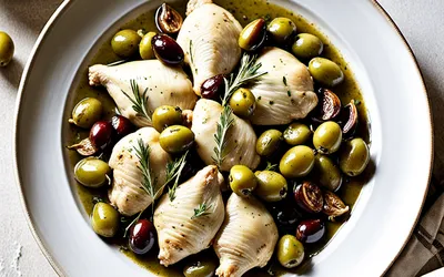 Poulet mijoté aux châtaignes et olives : recette facile et gourmande