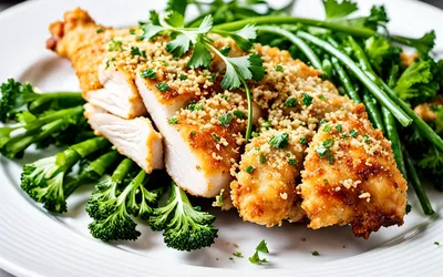 Poulet pané aux fines herbes : recette facile et croustillante