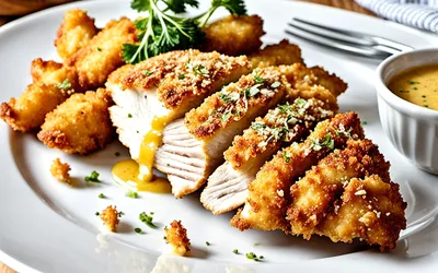 Poulet pané croustillant à la moutarde : recette facile et savoureuse