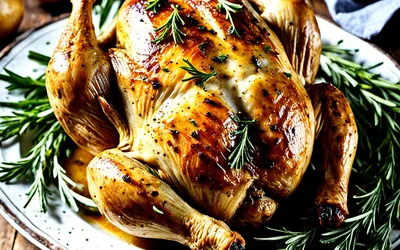 Poulet rôti aux herbes de Provence : recette facile et savoureuse