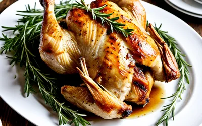 Poulet rôti aux herbes fraîches : recette facile et savoureuse