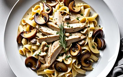 Recette facile de Poulet Stroganoff crémeux à la russe