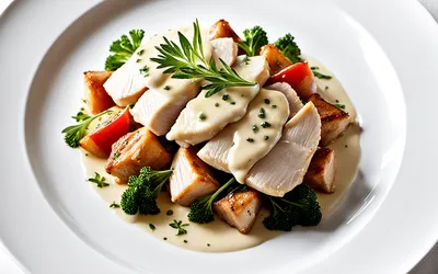 Recette facile de poulet tendre à la sauce au porto blanc