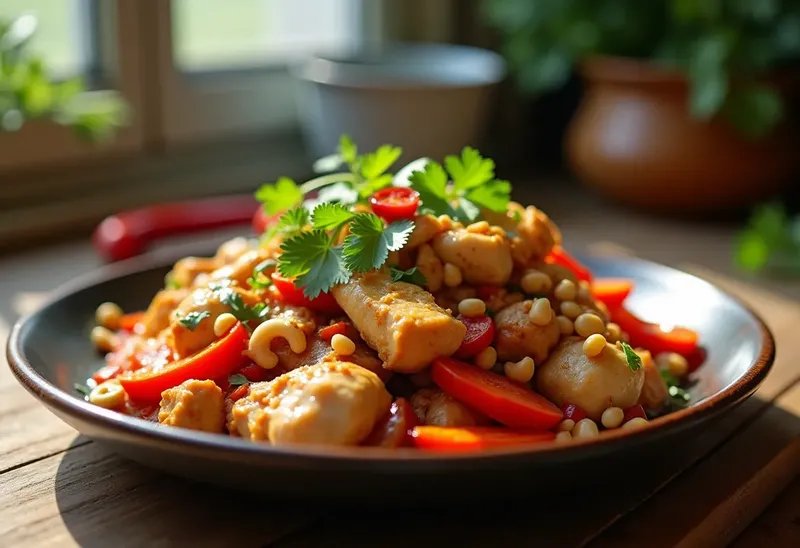 Poulet Thaï aux Noix de Cajou : Recette Savoureuse et Facile