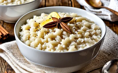 Pudding au riz léger et crémeux : recette facile et saine