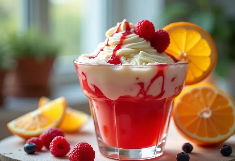 Punch glacé gourmand à la crème glacée